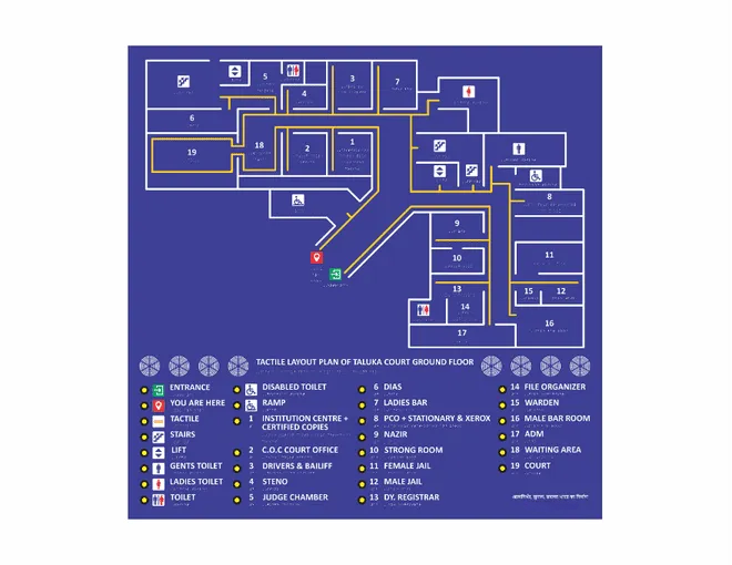 Acrylic Audio Tactile Braille Map gallery image 6