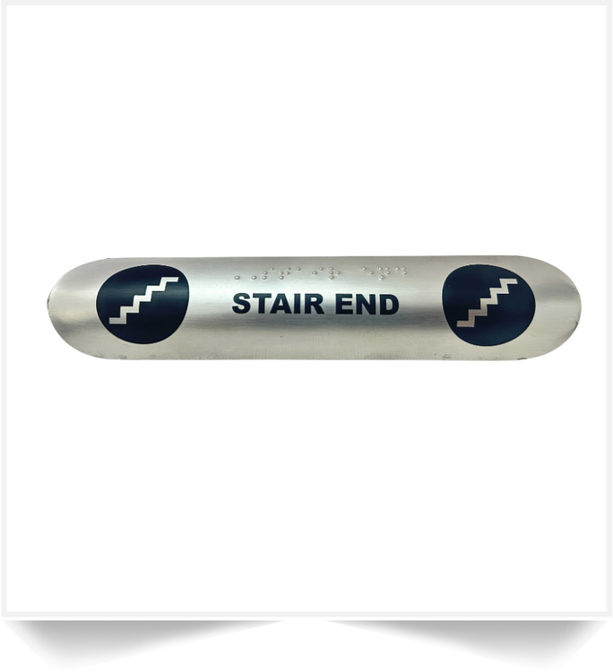 Railing Braille Sign