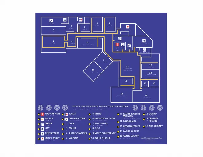 Acrylic Audio Tactile Braille Map gallery image 5