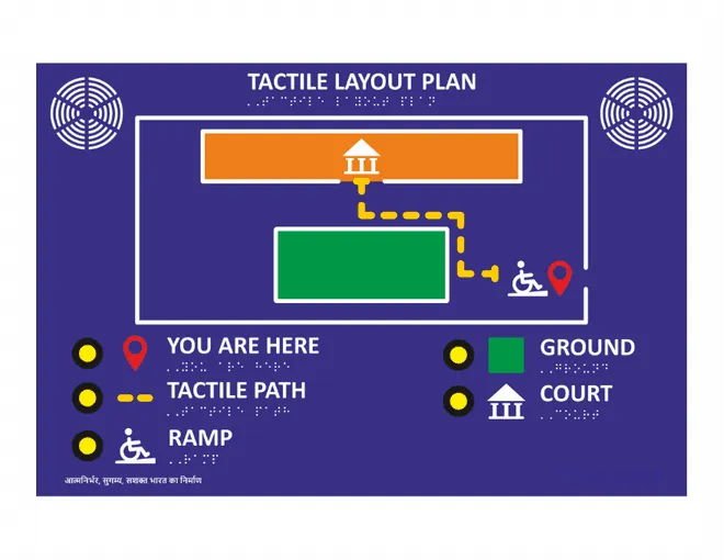 Acrylic Audio Tactile Braille Map gallery image 4