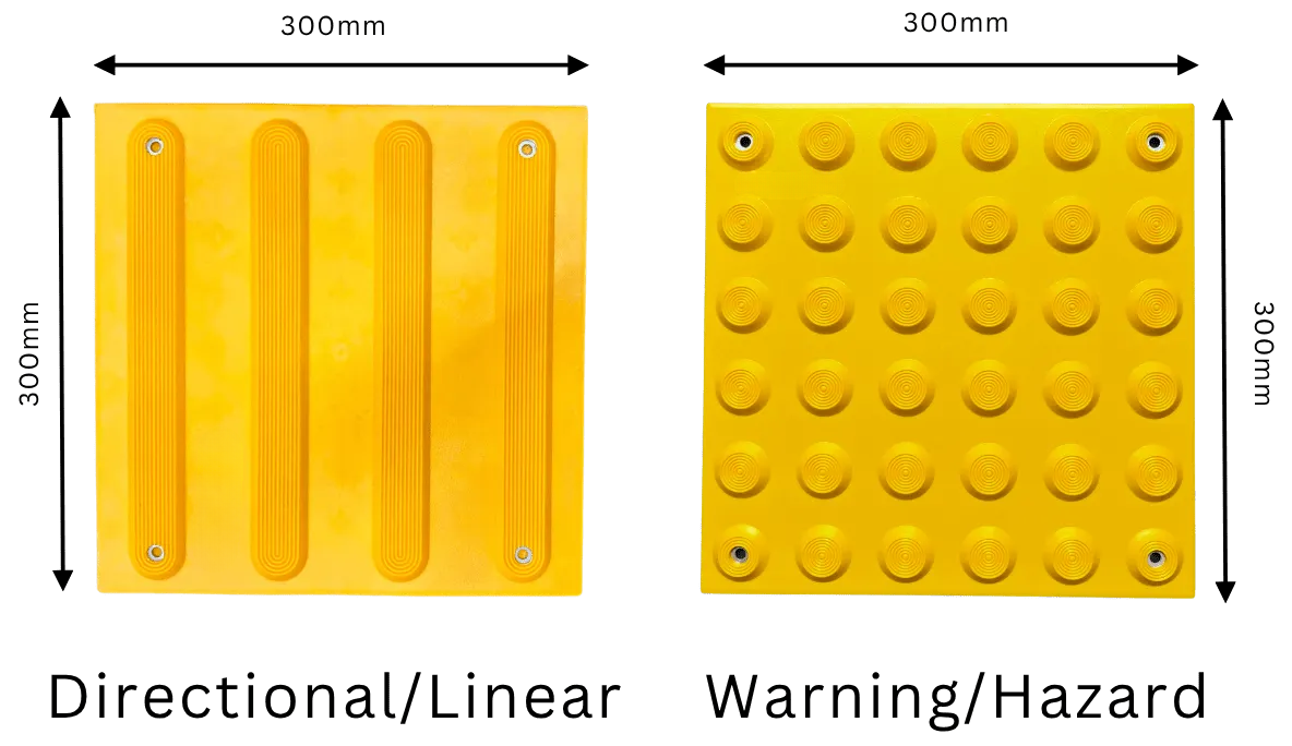 PU TACTILE TILE WITH WASHER