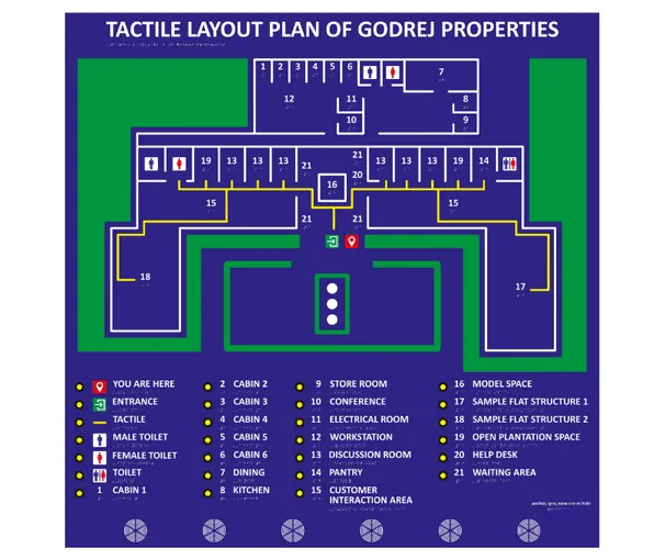 Acrylic Audio Tactile Braille Map gallery image 2
